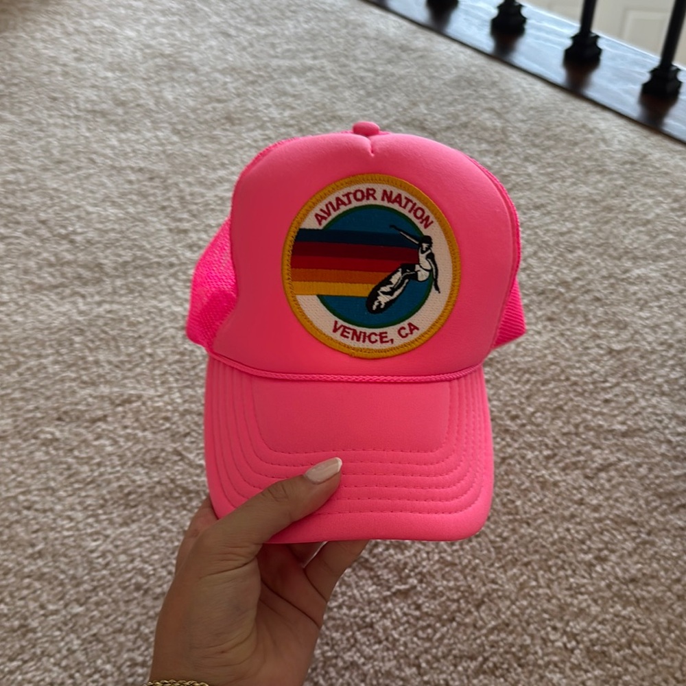 Aviator Nation Neon Pink Cap